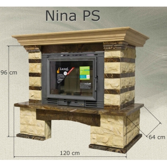 Камин Bella Italia Nina пристенный, балка мраморная