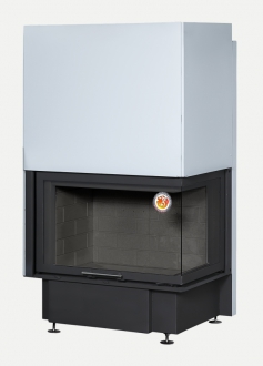 Топка ЭкоКамин Дельта 800RВ черный шамот