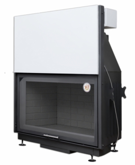 Топка ЭкоКамин Вега 1000 МВ черный шамот с подовым гарением