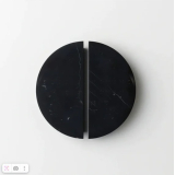 Мебельная ручка из мрамора Nero Marquina модель №7