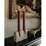 Подсвечник из натурального камня Травертин модель №01